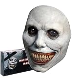 Tedlor Halloween Adult Realistic Latex Full Face Smiling Demon Mask - Scary Horror Creepy Costume Party Prop (1 PC)
