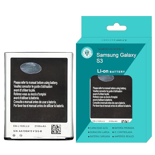 AL KARAM MOBILES Bateria Compatible para Samsung Galaxy S3, GT I9301 GT I9300 Galaxy S3 Neo, GT I9305 Galaxy S3 LTE 2100mAh, S3