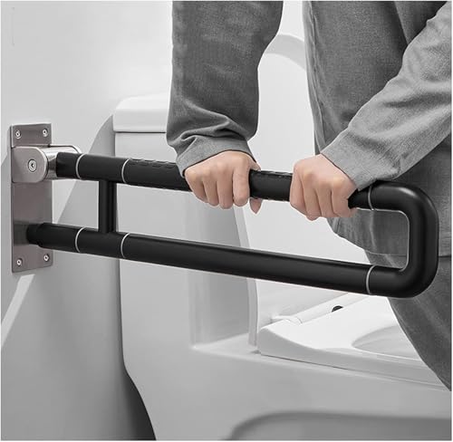 Barre d'appui de sécurité WC pliable PMR enceinte senior