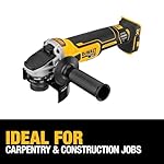 DEWALT 20V MAX* XR Angle Grinder with Kickback Brake, Slide Switch, 4-1/2-Inch, Tool Only (DCG405B) - Image 3