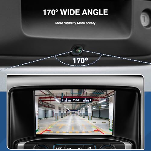 Image of Rear View Backup Reverse Camera Fit for Chevy Silverado Fit for GMC Sierra 1500 2500HD 3500HD 2016-2019 Parking Back Up Assist Camera Replace# 23244435