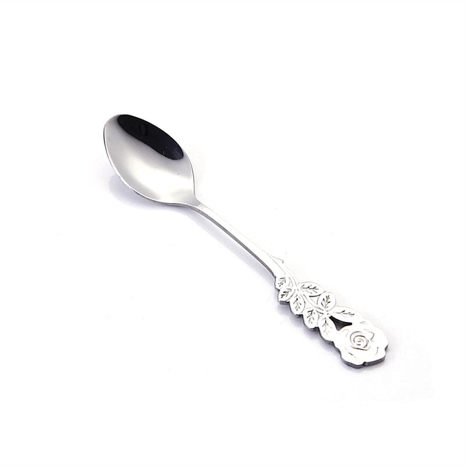 Tavolino basso in acciaio inox oro rosa e vetro temperato nero L 80 cm
