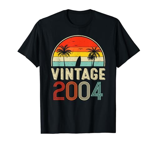 Vintage 2004 Classic Birthday 2004 Retro Men Women Vintage Maglietta