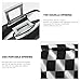 QSMBNET Travel Luggage Cover Black White Race Checkered Flag Spandex Suitcase Protector Washable Baggage Covers Fashion Elastic Scratch-Resistant Luggage Cover Protector Fits 18-32 Inch Luggage