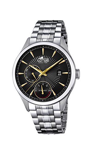 Montre homme Lotus 18213/A le garde-temps haut de gamme en acier argenté