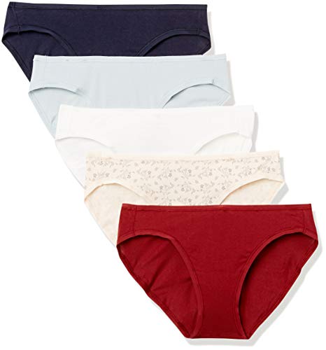 Image of Amazon Essentials Women's Cotton Spandex Bikini Brief Underwear (Available in Plus Size), Pack of 6