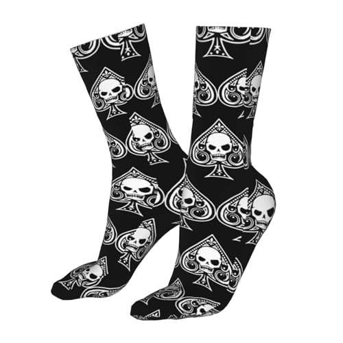 Poker Ace Of Spades Running Socks Breathable Round Neck Socks Sports Socks3