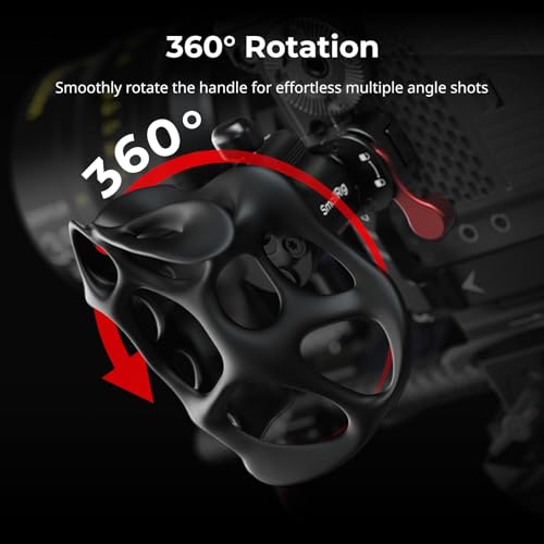 Image of SMALLRIG 360 Rotating Hollow Left-Side Handle for ARRI Rosette, 15kg / 33lb Load for Camera Cages & Shoulder Rigs