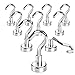 Price comparison product image Magnetic Hooks, Wukong 12 Pound Heavy Duty Neodymium Hanging Mighty Magnetic Hooks D16 (10 Packs)