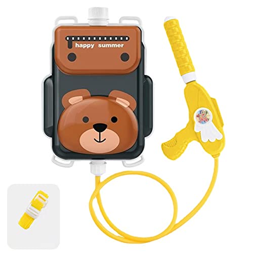Pistola de agua para niños con mochila de oso y juguetes de playa 1300ml