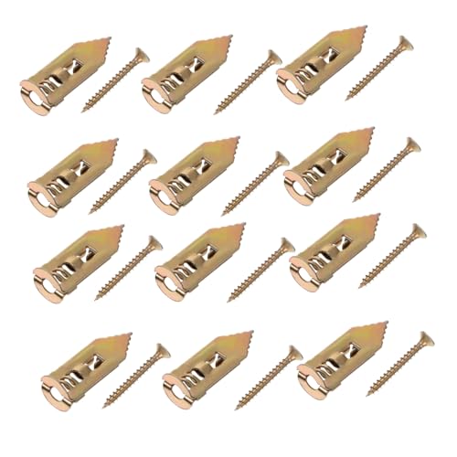 Cabilock Punch Screw Wall Anchor Kit Drywall Screws Expansion Lightweight Portable