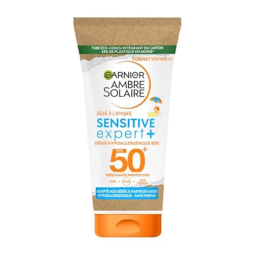 Garnier Ambre Solaire Sensitive Expert+ Bébé à l'Ombre Crème Protectrice Ultra Douce FPS 50+ 50 ml