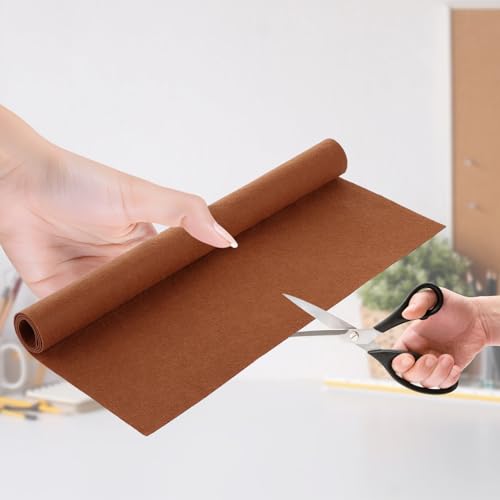 Feuille de feutre polyester marron pour décorations de Noël et DIY