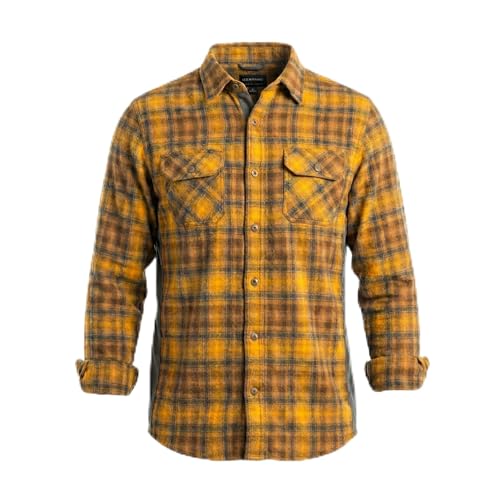 Club Ride Apparel Men's Daniel Long Sleeve Flannel Shirt, Lightweight,