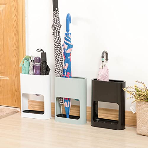 SUDNJIALQ Suporte de chão para guarda-chuva de chuva com 4 compartimentos para porta de varanda e ba