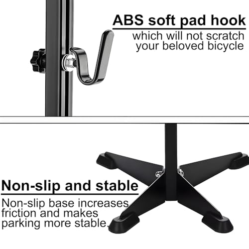 Support de vélo vertical réglable ENGWE au sol pour garage et VTT - 4