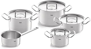 Original-Profi Collection Stainless Steel 9 Piece Set with Metal Lids