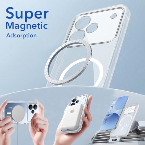 Image of Jkobi Lifetime Anti-Yellow MagSafe Compatible Clear Back Cover Case for Realme P4 (Sleek Hard Crystal | Shockproof and Camera Protection)