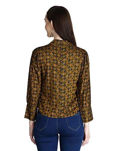 Image of DHRUVI TRENDZ Women's Regular Fit Shirt