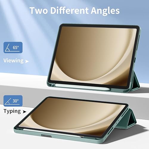 Image of TGK Case for Samsung Galaxy Tab A11+ Plus 11 Inch 2025 Cover /Galaxy Tab A9 Plus 2023 Trifold Smart Stand Flip Cover (Green)