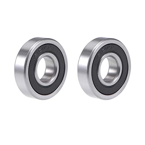 Rodamiento 16101-2RS de bolas 12x30x8mm doble sello acero cromado 2 ud