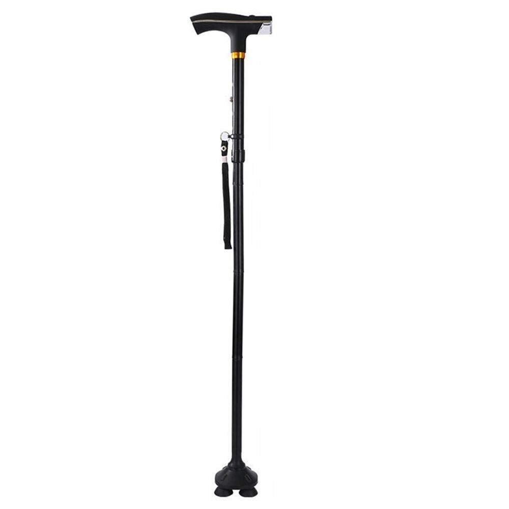 Muletas Plegables, Muleta Plegable de Aluminio, Fractura para Personas Mayores, Mujeres, Hombres, Antideslizante, Estable, Iluminación, Mayores Present