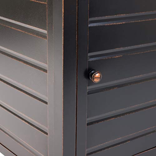 Fire Sense 62735 Langhorne Aluminum Convertible Gas Fire Pit Table 55,000 Btu Outdoor Multi-Functional Fire Pit With Fire Bowl Lid, Nylon Weather Cover & Clear Fire Glass - Bronze Finish - Square #TOP3