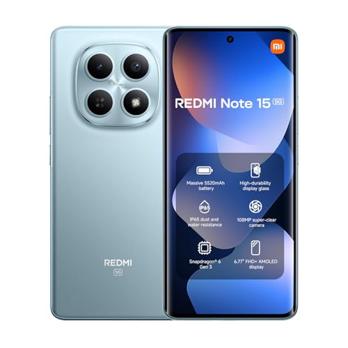 Redmi Note 15 5G Dual SIM Glacier Blue 8GB RAM 256GB 5G - Global Version
