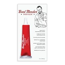JobSite Boot Mender Glue - Shoe Glue Sole Repair - Clear, Instant Bond, Heavy Duty Adhesive 30g Tube