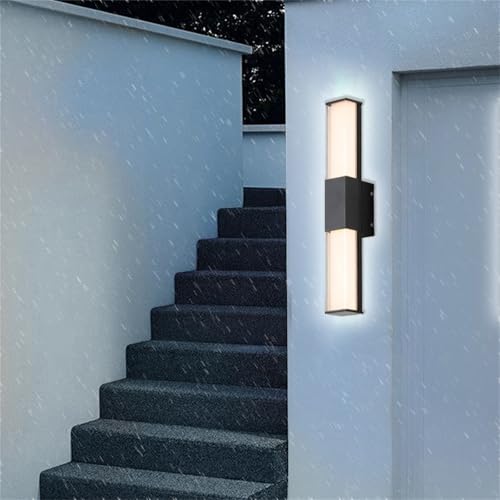 Applique exterieur minimaliste noire de 150cm au design haut de gamme