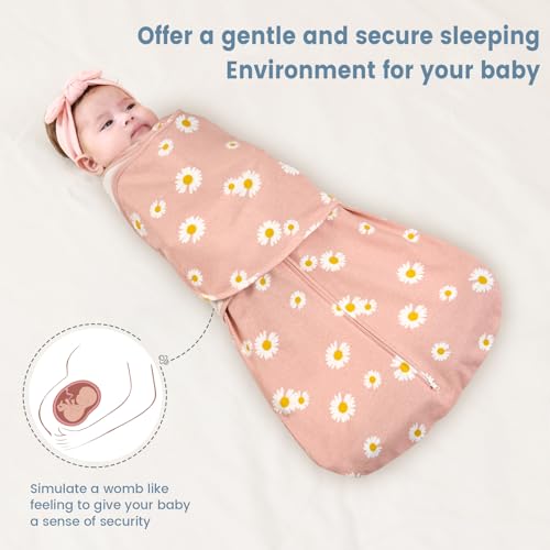 Image of ZIGJOY Baby Swaddle Sleep Sack, 1.0 TOG Sleep Sack Swaddles for Newborns & infant 6-12 Months 100% Cotton Baby Wearable Blanket for Newborn Registry Essentials