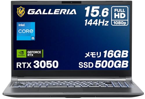 GALLERIA ガレリア ゲーミング ノート PC RL5C-R35 i5-11400H 16GB SSD 512GB GeForce RTX3050 Ti 中古 美品 パソコン 32406K205 416Rf-RLHTL.jpg