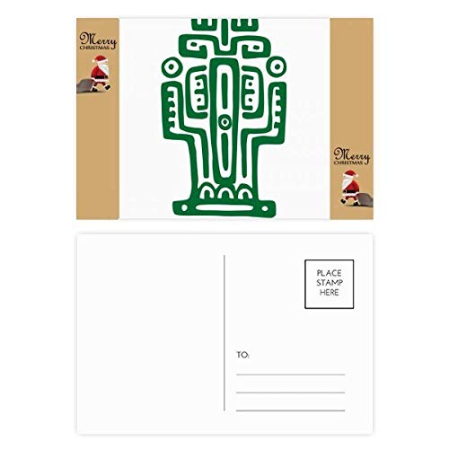 Cartes postales Mexique de remerciement lot de 20 au motif cactus totems