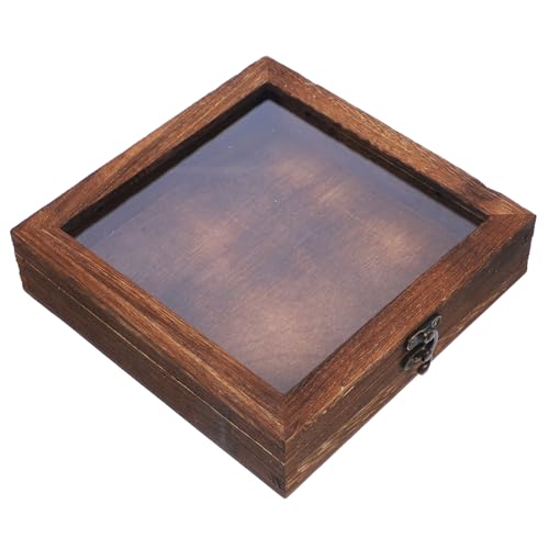 LIFKOME Boîte à Spécimens Insectes Vide Bois Avec Couvercle Transparent Pour Collection Ou Décoration Murale