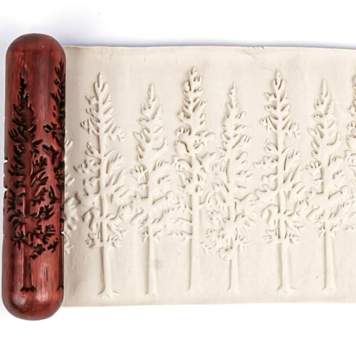 HORSDO Pottery Tools Wood Big Hand Rollers for Clay- Perfect for Pottery and Ceramics,Ideal for Beginners to Create Clear and Detailed Patterns (1)