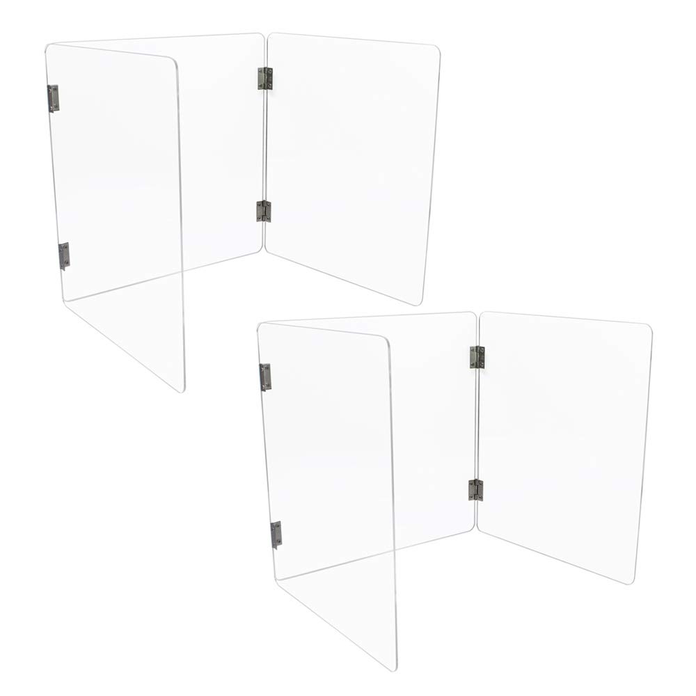 separadores de Escritorio, Pantalla Protectora de metacrilato para Escritorio, Protector contra estornudos para escritorios de Estudiantes, oficinas, mostradores de Caja y Tiendas
