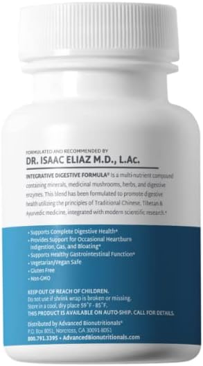 Miniatura 8 de Advanced Bionutritionals Fórmula digestiva integradora, apoya la digestión saludable con raíz de jengibre, alivio digestivo natural para acidez