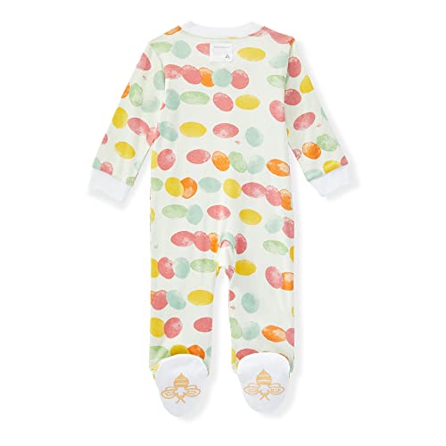 Image of Burt's Bees Baby unisex-baby Sleep & Play, Organic One-piece Romper-jumpsuit Pj, Zip Front Footed Pajama