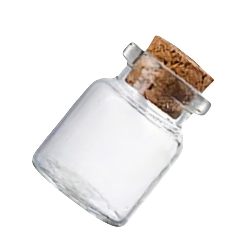 EJvkrbtx Clear DIY Decoration Empty Drift Mini Glass Bottle with Cork Stopper (5-30ml)(5ml)