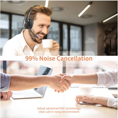 Trucker Bluetooth Headset V5.3 with ENC
