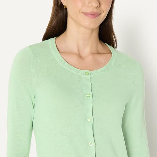 image for Amazon Essentials Women's Lightweight Crewneck Cardigan Sweater (Avail