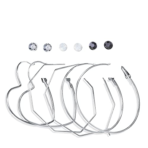 See full amazon price history chart for Shining Diva Fashion Latest Stylish Combo Design 6 Pairs Metal Earrings for Women and Girls (H12725er), Silver Shining Diva Fashion Latest Stylish Combo Design 6 Pairs Metal Earrings for Women and Girls (H12725er), Silver (B09H7HY544) Amazon Price History, Amazon Price Tracker