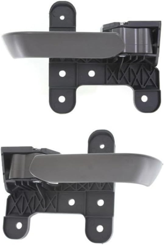 KarParts360 for Nissan Titan 2004-2014 Interior Door Handle Driver and Passenger Side | Pair | Front or Rear | Painted Dark Gray | Plastic | Replacement for 80671ZC30A, 80670ZC30A
