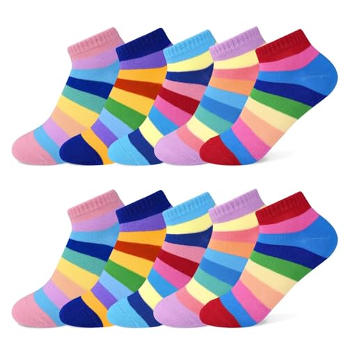 TUUHAW Sneaker Socken Damen 35-38 Schulkind Socken Jungen 35-38...