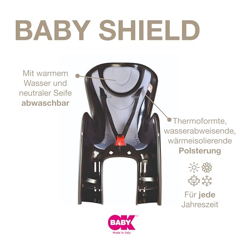 OK-Baby Herren Bodyguard with Fastening Bracket for Carriers Kindersitz-Halterung Schwarz und Silber S