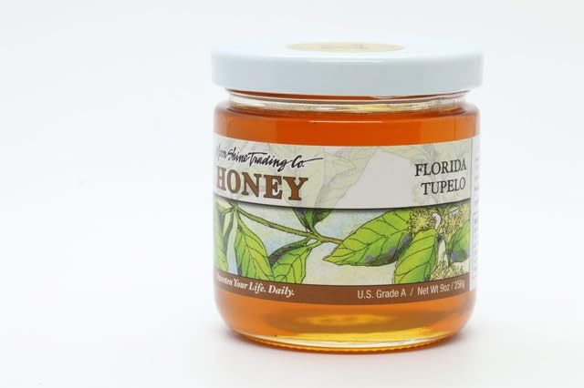 Miel Tupelo Florida en Frascos de 9 oz, Pack 12