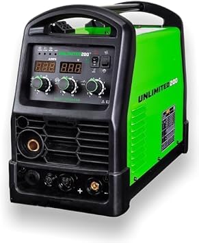 200 Amp Multiprocess Welder Model 57862 MIG TIG Stick, Dual Voltage 120/240V, Inverter, Inductance Control, Portable, Spool Gun Ready, Compatible with Titanium Multi-process UNLIMITED 200