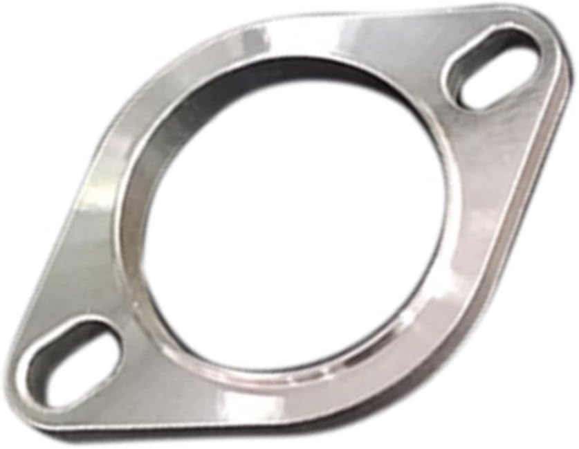 Stainless Steel 2 2.5 3 3.2 2.5 Inch 2-Bolts Exhaust Pipe Flange Connect Manifold Collector Modifying Compatible with Car Exhaust Pipe and Muffler Refitting (3.5 inch)