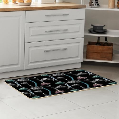 Tapete de cocina de loto para decorar pasillos y lavanderías 7