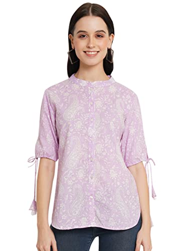 Image of FABRIC FITOOR Women's Cotton Pejali Print Regular Shirt